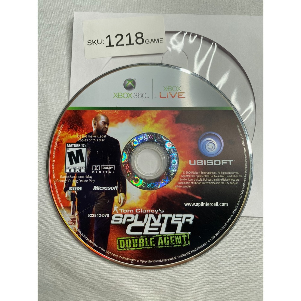 Tom Clancy's Splinter Cell Double Agent Microsoft Xbox 360
